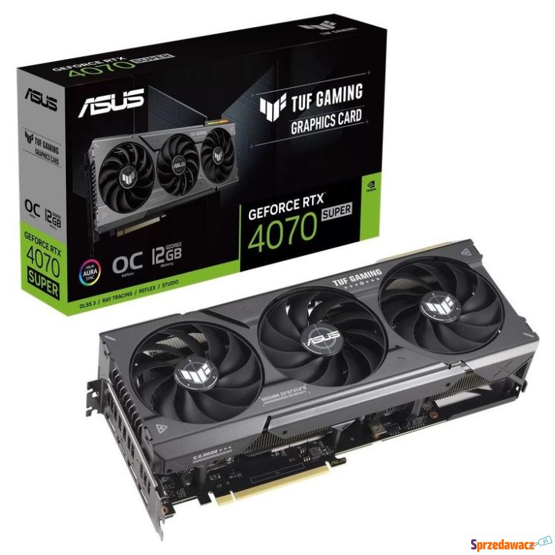 ASUS GeForce RTX 4070 SUPER TUF GAMING OC 12GB... - Karty graficzne - Poznań