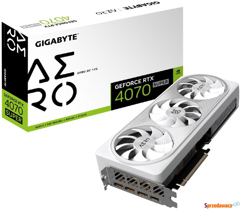 Gigabyte GeForce RTX 4070 SUPER AERO OC 12GB DLSS... - Karty graficzne - Opole