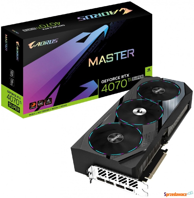 Gigabyte GeForce RTX 4070 Ti SUPER AORUS MASTER... - Karty graficzne - Bydgoszcz