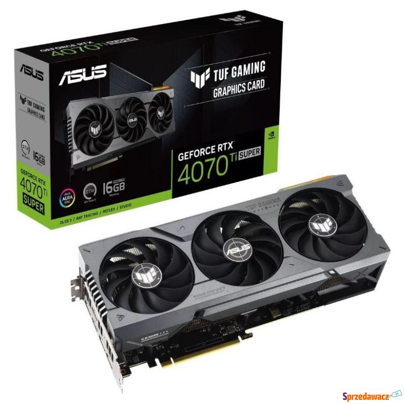 ASUS GeForce RTX 4070 Ti SUPER TUF Gaming 16GB... - Karty graficzne - Słupsk