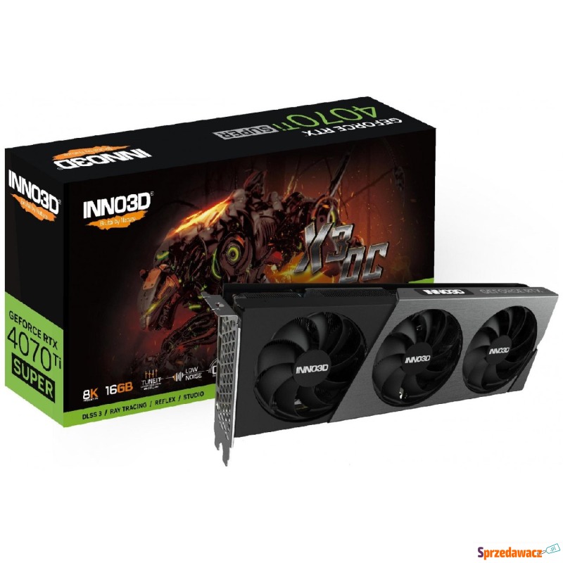 Inno3D GeForce RTX 4070 Ti SUPER X3 OC 16GB GDDR6X... - Karty graficzne - Przemyśl