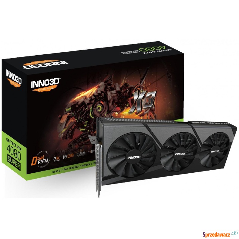 Inno3D GeForce RTX 4080 SUPER X3 16GB GDDR6X DLSS... - Karty graficzne - Jelenia Góra