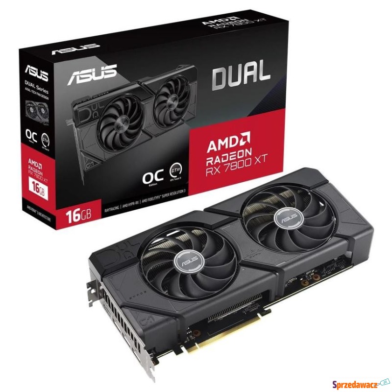 ASUS Radeon RX 7800 XT DUAL 16GB OC - Karty graficzne - Grudziądz