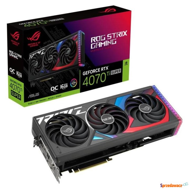 ASUS GeForce RTX 4070 Ti SUPER ROG STRIX Gaming... - Karty graficzne - Opole