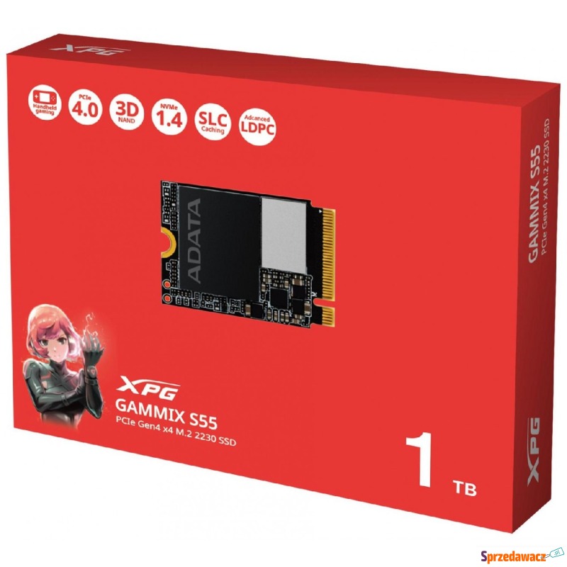 Adata XPG Gammix S55 M.2 NVMe PCIe4x4 1TB (2230) - Dyski twarde - Zielona Góra