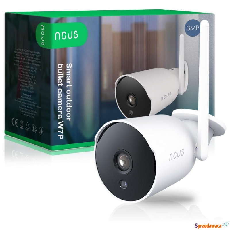 Naścienna Nous W7P Smart WiFi IP Camera (3MP) - Kamery CCTV - Malbork