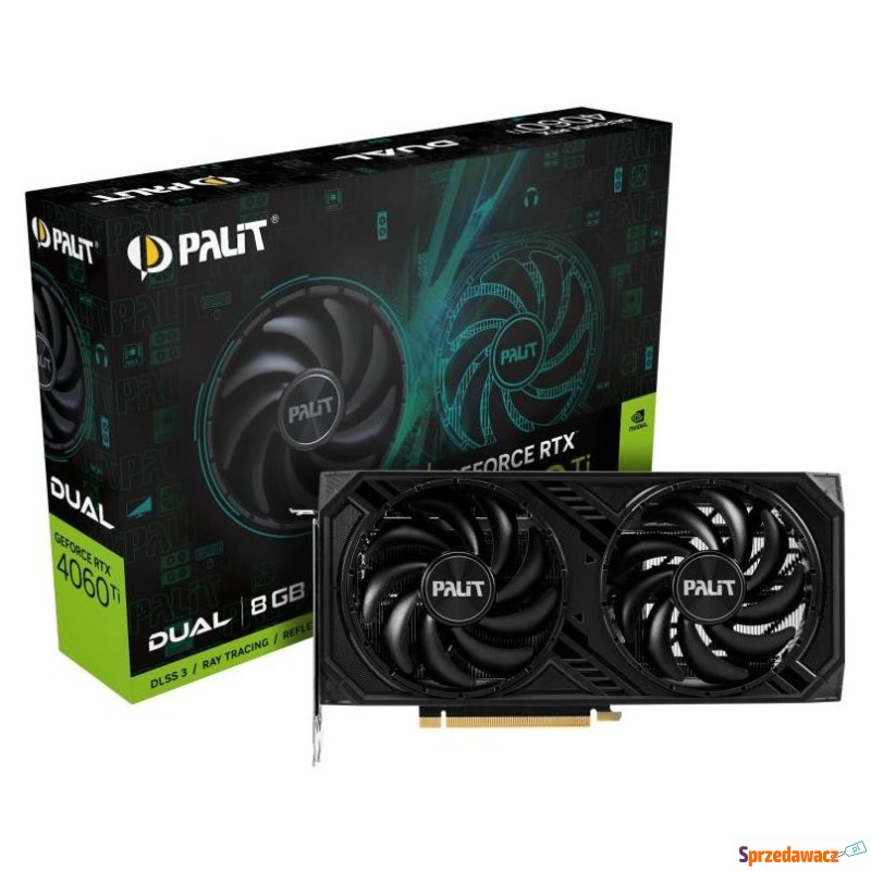 Palit GeForce RTX 4060 Ti Dual 8GB DLSS 3 - Karty graficzne - Wrocław