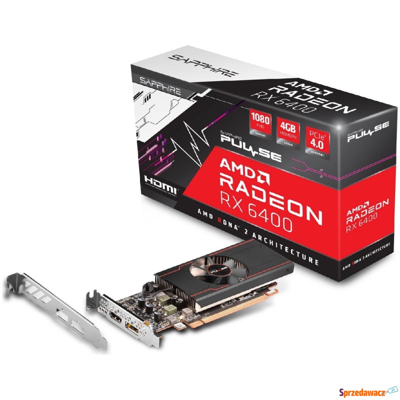 Sapphire Radeon RX 6400 Pulse 4GB - Karty graficzne - Siedlęcin