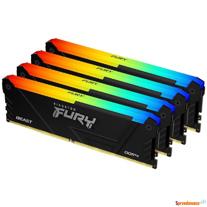 Kingston Fury Beast RGB 128GB [4x32GB 5600MHz... - Pamieć RAM - Chorzów