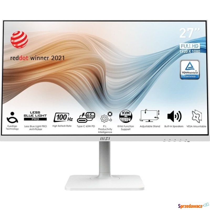 MSI Modern MD272XPW - 27'' | IPS | Full HD | 100Hz... - Monitory LCD i LED - Siedlęcin