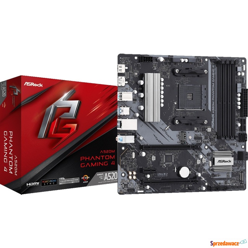 ASRock A520M Phantom Gaming 4 - Płyty główne - Czeladź