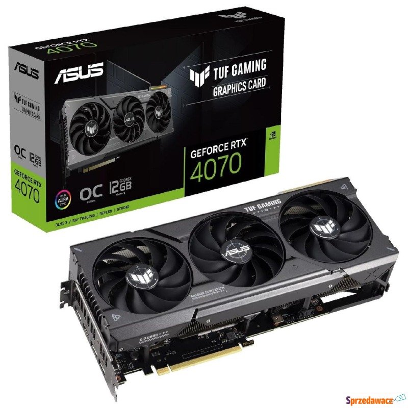 ASUS GeForce RTX 4070 TUF Gaming OC 12GB DLSS... - Karty graficzne - Warszawa