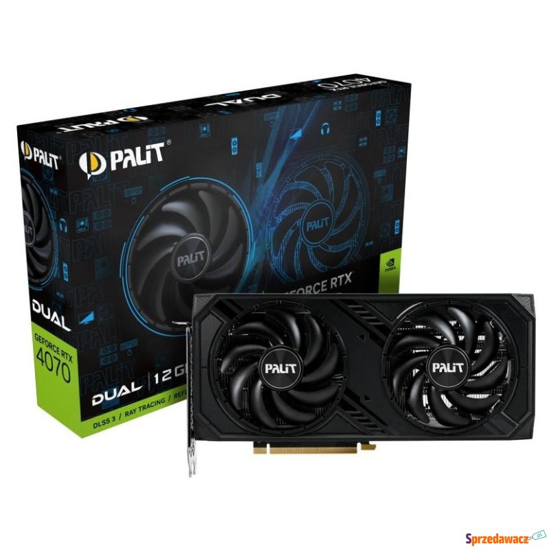 Palit GeForce RTX 4070 Dual 12GB GDDR6X DLSS 3 - Karty graficzne - Koszalin