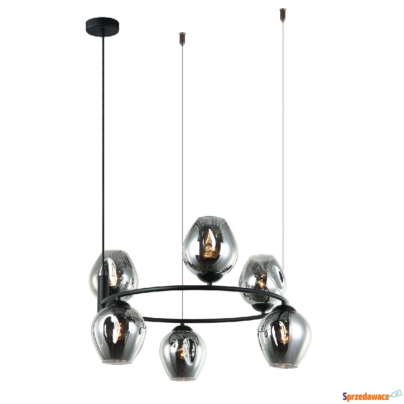 Italux Roxane MDM-4045-6 BK+SG lampa wisząca zwis... - Lampy wiszące, żyrandole - Kraków