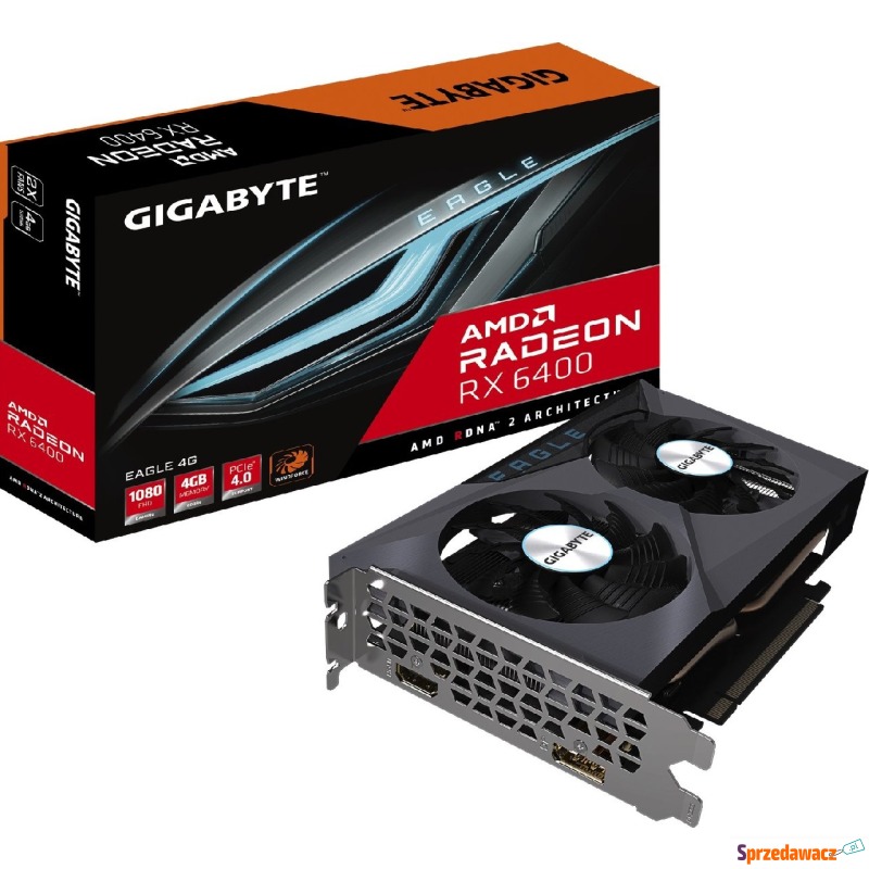 Gigabyte Radeon RX 6400 Eagle 4GB - Karty graficzne - Kraków