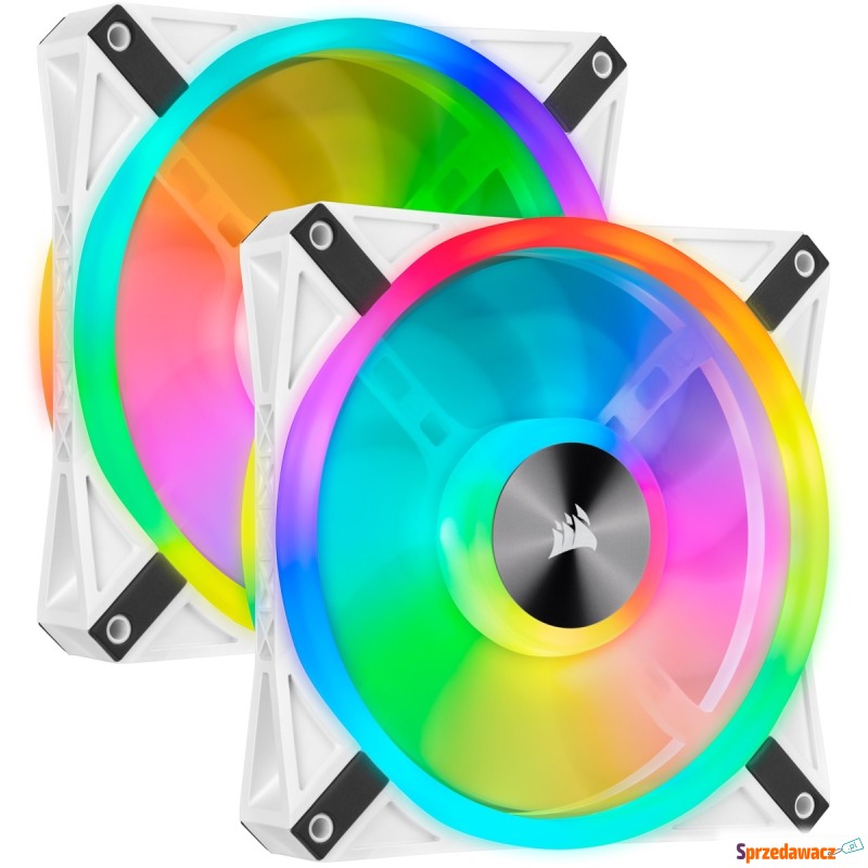 Corsair iCUE QL140 RGB 140mm PWM White Fan Dual... - Chłodzenie (Wiatraki,... - Płock