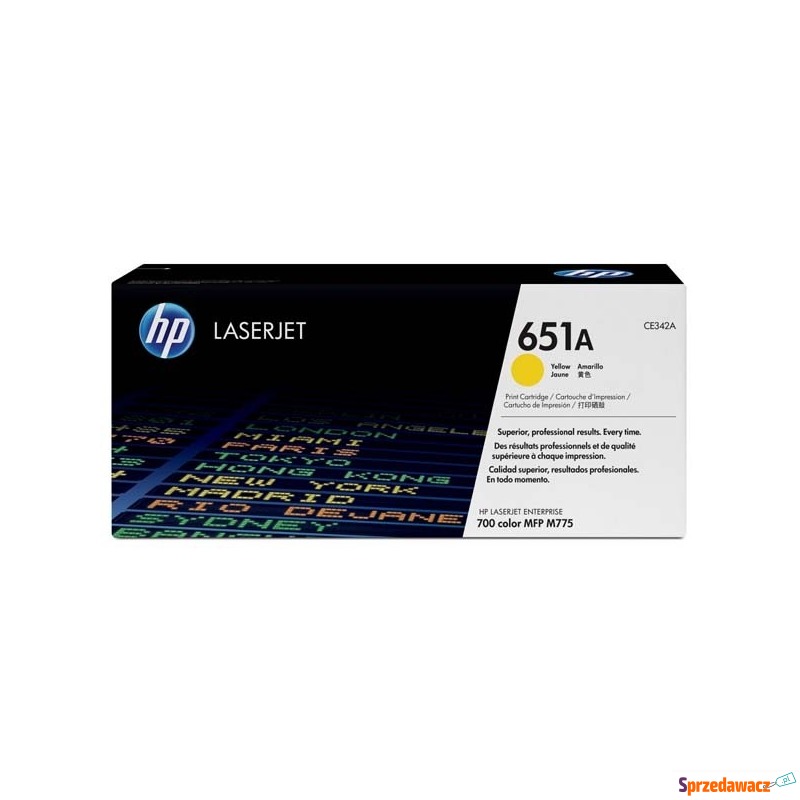 HP Oryginalny toner 651A ŻÓŁTY (CE342A) - Tusze, tonery - Suwałki