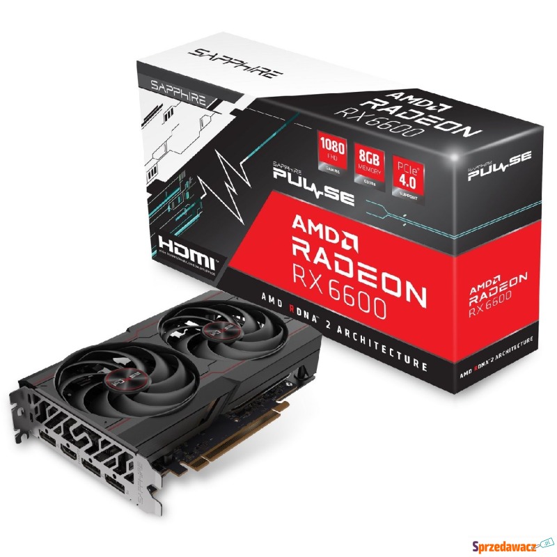 Sapphire Radeon RX 6600 Pulse 8GB GDDR6 - Karty graficzne - Konin