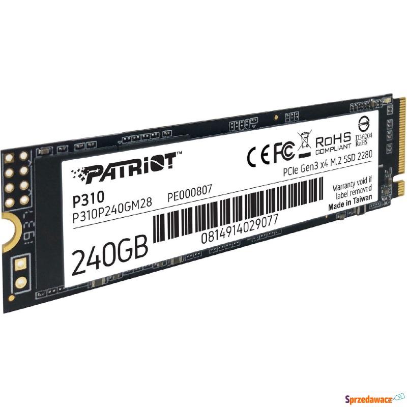 Patriot P310 PCIe NVMe 240GB - Dyski twarde - Kraków