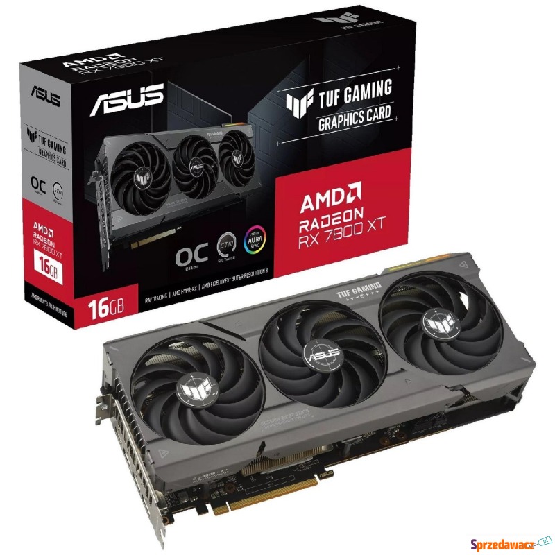 ASUS Radeon RX 7800 XT TUF GAMING 16GB OC - Karty graficzne - Poznań