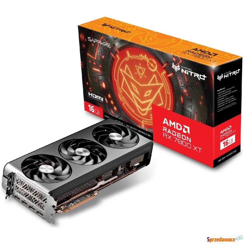 Sapphire Radeon RX 7800 XT Nitro+ 16GB GDDR6 - Karty graficzne - Gdańsk