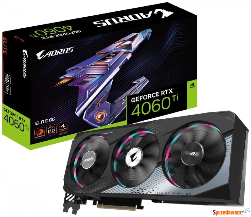 Gigabyte GeForce RTX 4060 Ti AORUS ELITE 8GB DLSS... - Karty graficzne - Grabówka