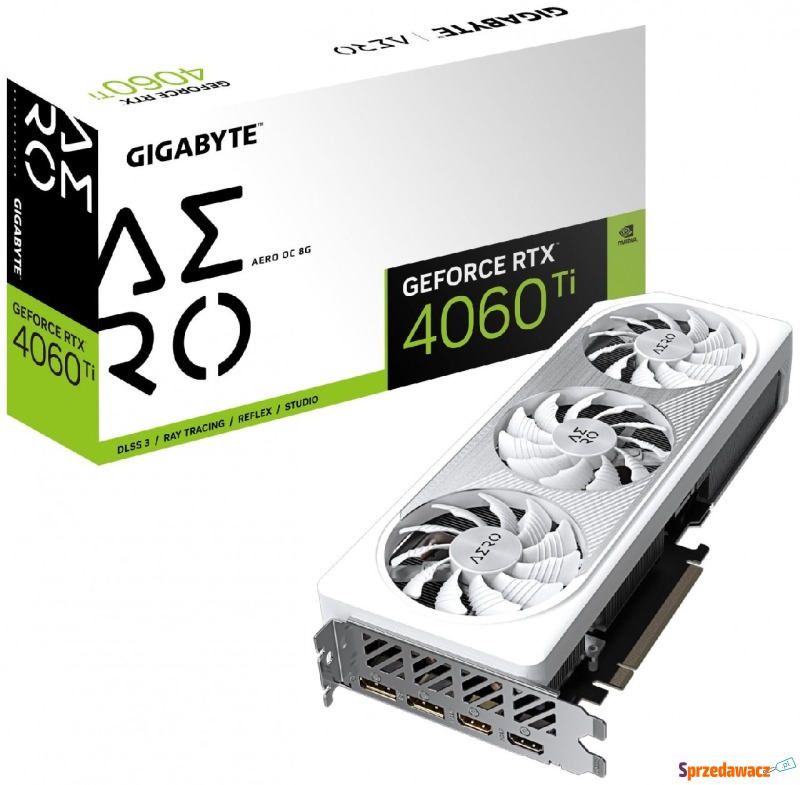 Gigabyte GeForce RTX 4060 Ti AERO 8GB OC DLSS... - Karty graficzne - Białystok