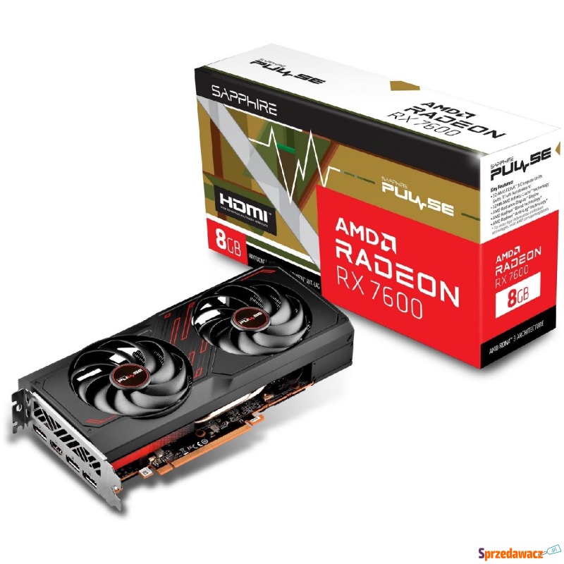 Sapphire Radeon RX 7600 Pulse 8GB OC - Karty graficzne - Poznań