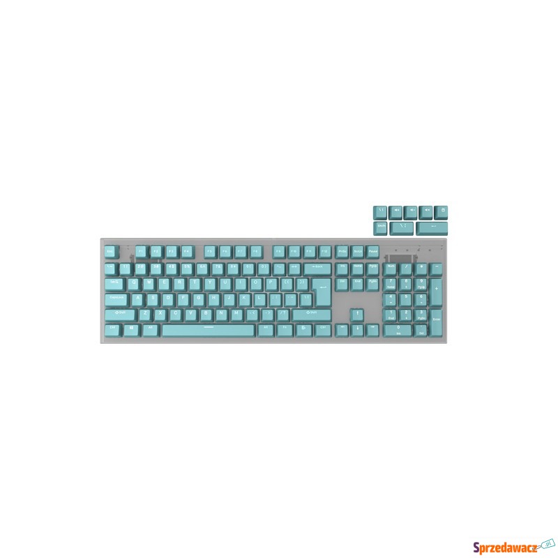 Genesis Lead 300 miętowe Double Shot Keycaps - Klawiatury - Włocławek