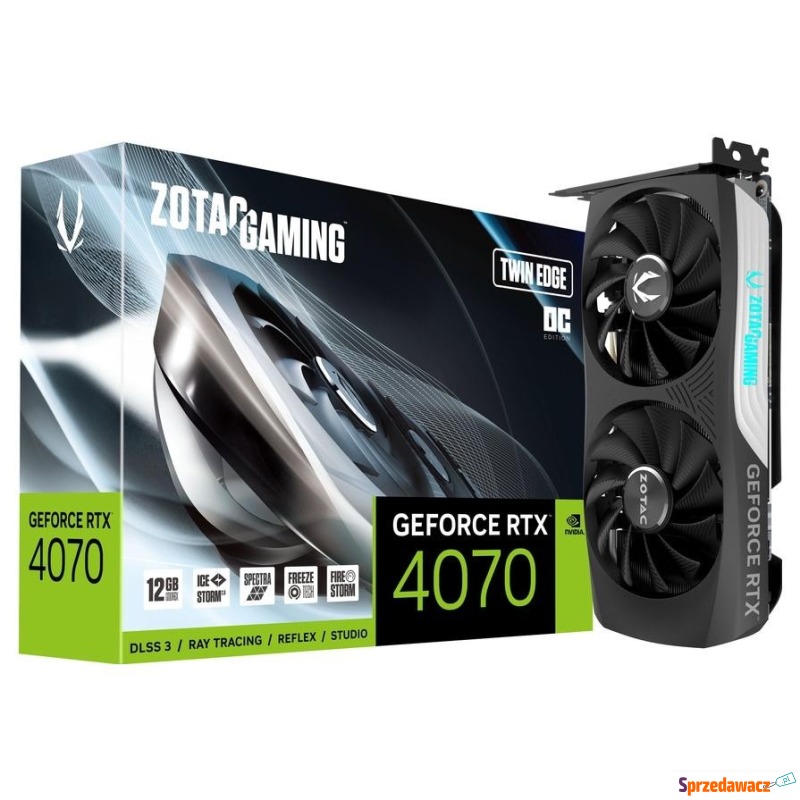 Zotac GeForce RTX 4070 Twin Edge 12GB OC DLSS... - Karty graficzne - Olsztyn