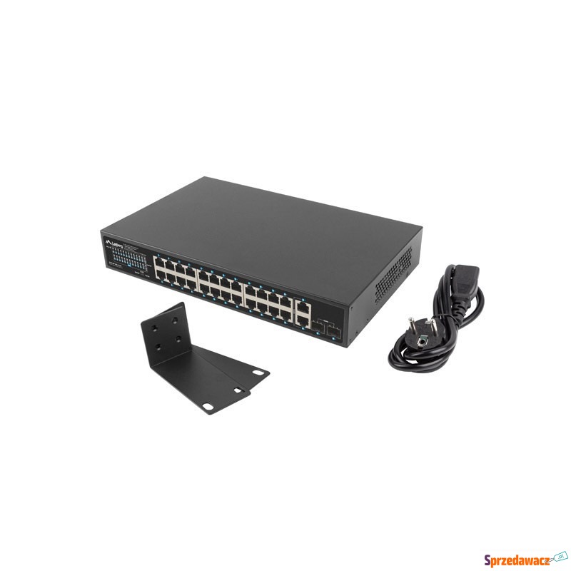 Lanberg switch 24x 1GB PoE+/2x GB 2x SFP rack... - Switche - Poznań