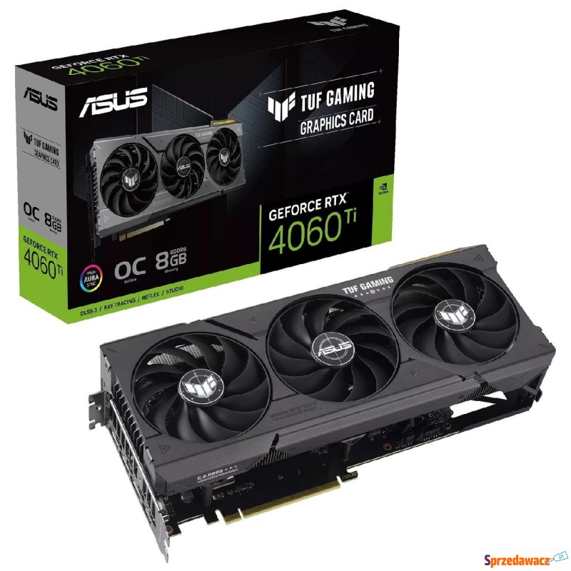 ASUS GeForce RTX 4060 Ti TUF Gaming 8GB OC DLSS... - Karty graficzne - Kraków