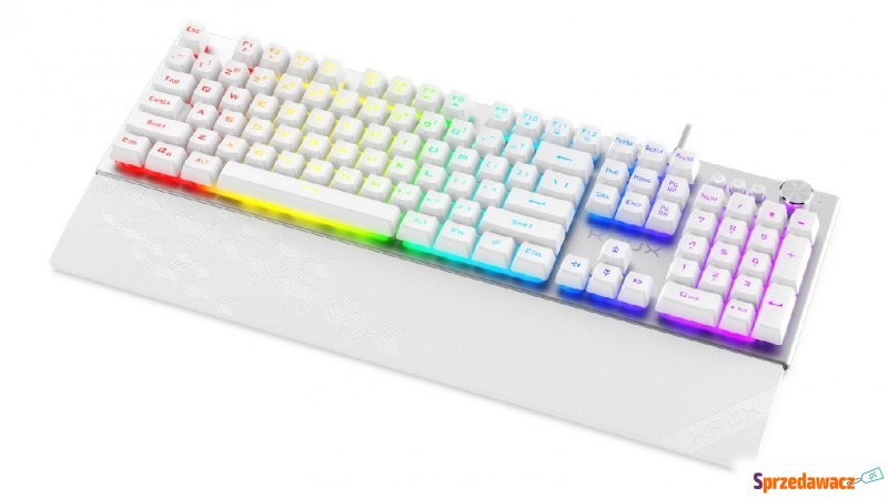 KRUX Frost Silver-White RGB Gaming Keyboard - Klawiatury - Siedlce