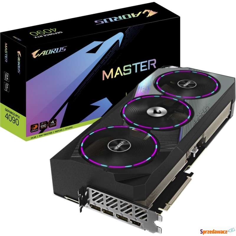 Gigabyte GeForce RTX 4090 AORUS MASTER 24G DLSS... - Karty graficzne - Zaścianki