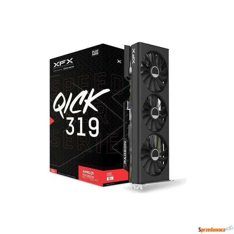 XFX Radeon RX 7700 XT Speedster QICK 319 Black... - Karty graficzne - Włocławek