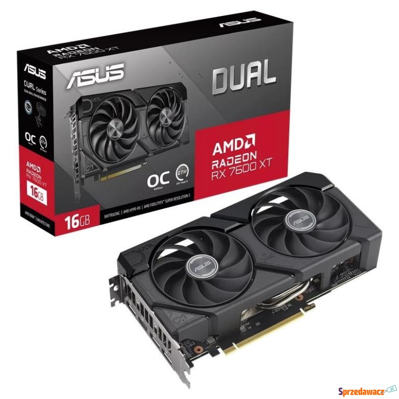 ASUS Radeon RX 7600 XT DUAL 16GB OC - Karty graficzne - Rybnik