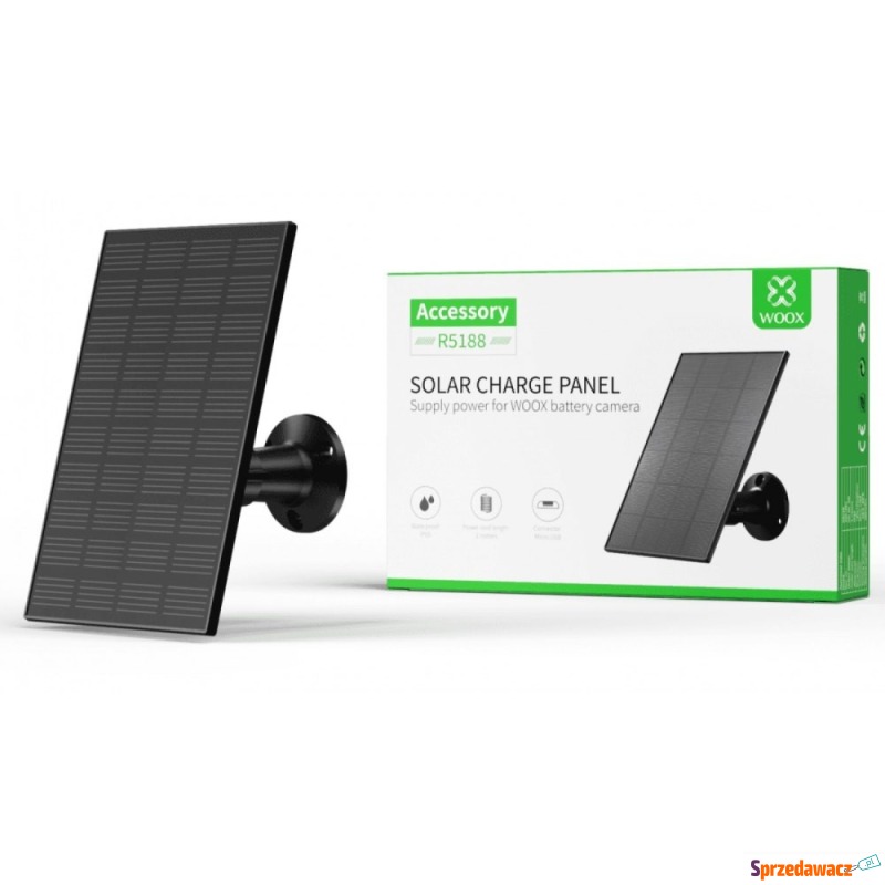 WOOX R5188 Panel solarny o mocy 3W, z kablem Micro... - Kamery CCTV - Leszno