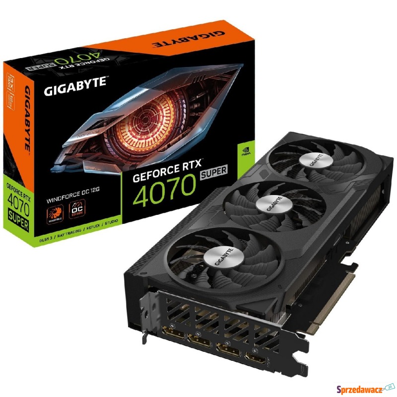 Gigabyte GeForce RTX 4070 SUPER WINDFORCE OC 12GB... - Karty graficzne - Głogów