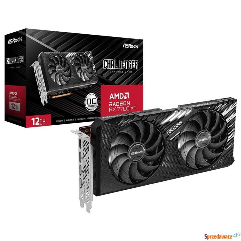 ASRock Radeon RX 7700 XT Challenger OC 12GB GDDR6 - Karty graficzne - Gdańsk