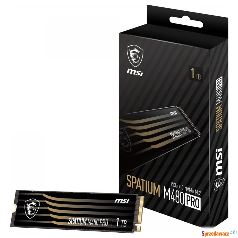 MSI Spatium M480 Pro M.2 Pci-e NVMe 1TB - Dyski twarde - Poznań