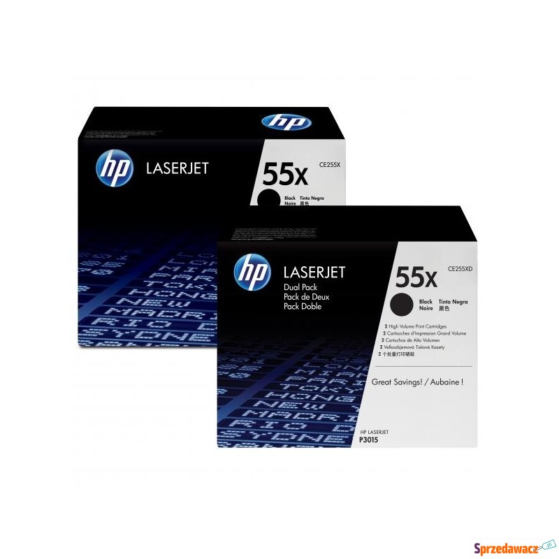 HP oryginalny toner CE255XD, black, 12500s, 55X,... - Tusze, tonery - Piekary Śląskie