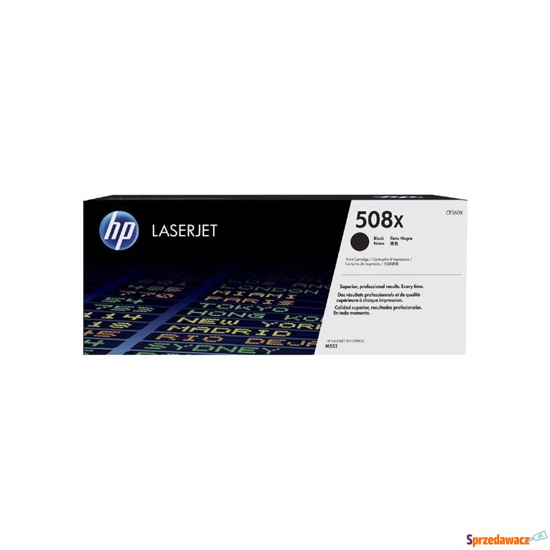 Oryginalny toner HP 508X XL czarny (CF360X) - Tusze, tonery - Lubin