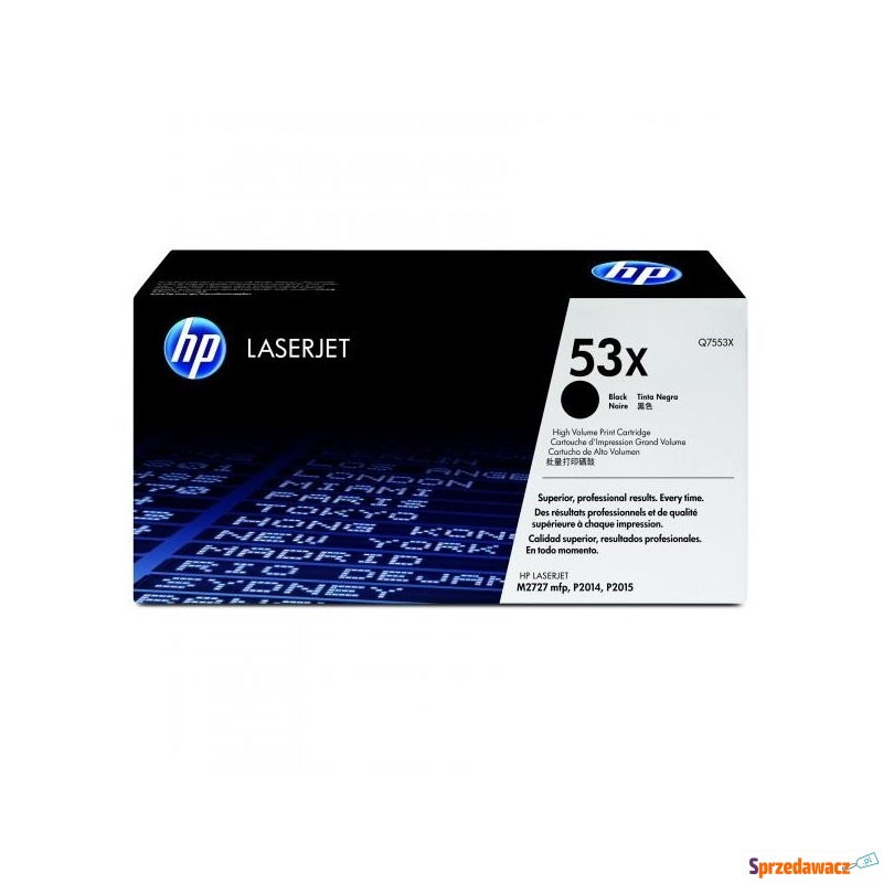 HP oryginalny toner Q7553X, black, 7000s, 53X,... - Tusze, tonery - Paczkowo