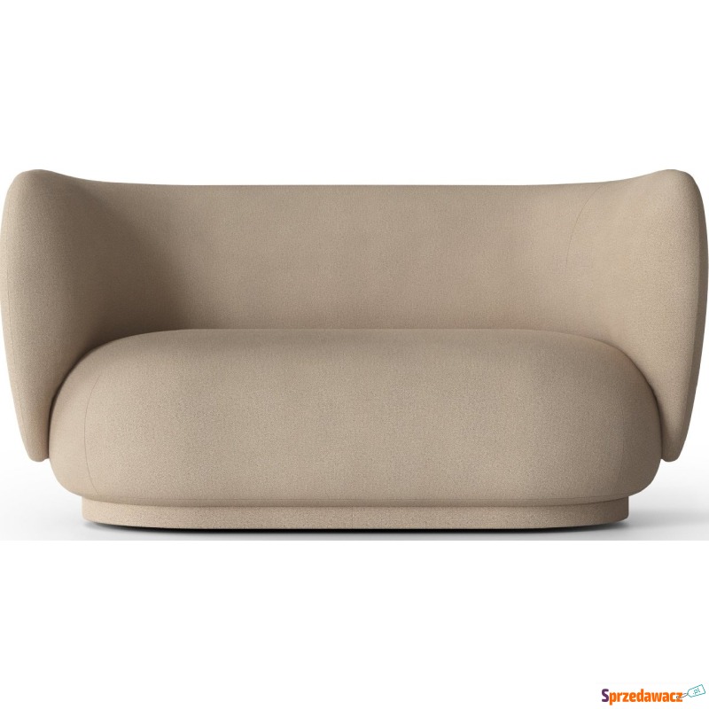 Sofa dwuosobowa Rico Brushed piaskowa - Sofy, fotele, komplety... - Lublin