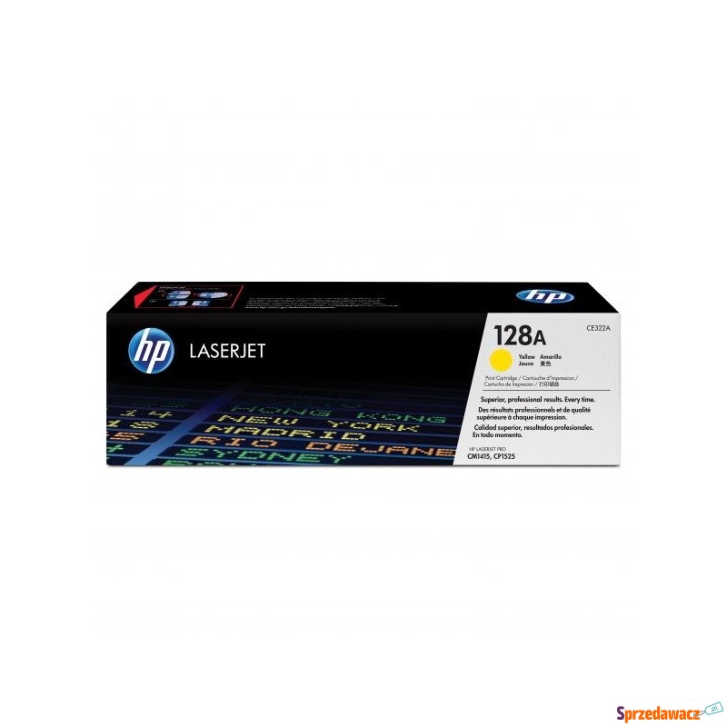 Oryginalny żółty toner HP 128A CE322A - Tusze, tonery - Włocławek