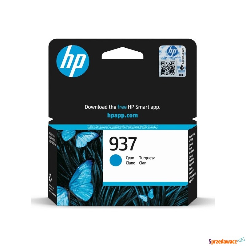 HP oryginalny ink / tusz 4S6W2NECE1, HP 937, cyan,... - Tusze, tonery - Bielsko-Biała