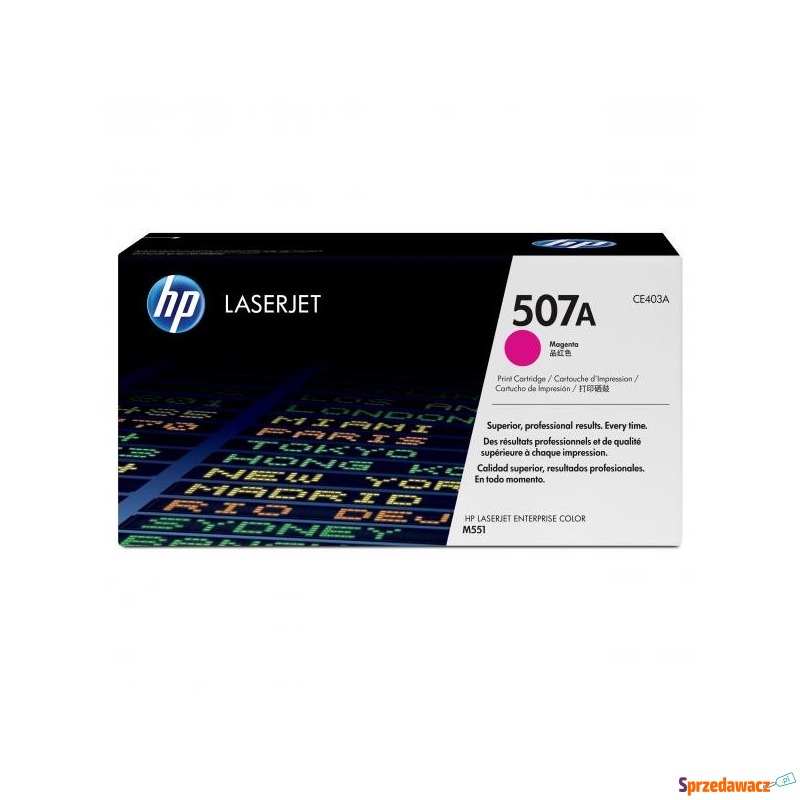 HP oryginalny toner CE403A, magenta, 6000s, 507A,... - Tusze, tonery - Piła