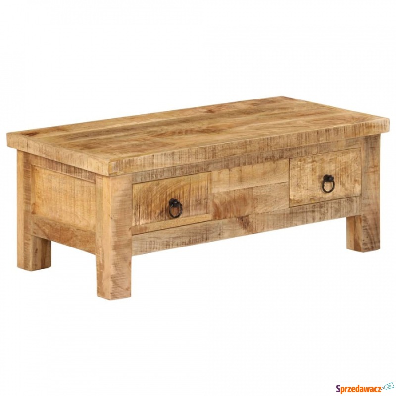 Stolik kawowy z litego drewna mango 90x45x35 cm - Stoły, stoliki, ławy - Mysłowice