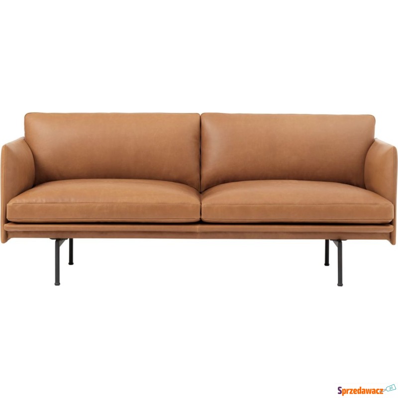 Sofa dwuosobowa Outline Refine Leather Cognac - Sofy, fotele, komplety... - Gdynia