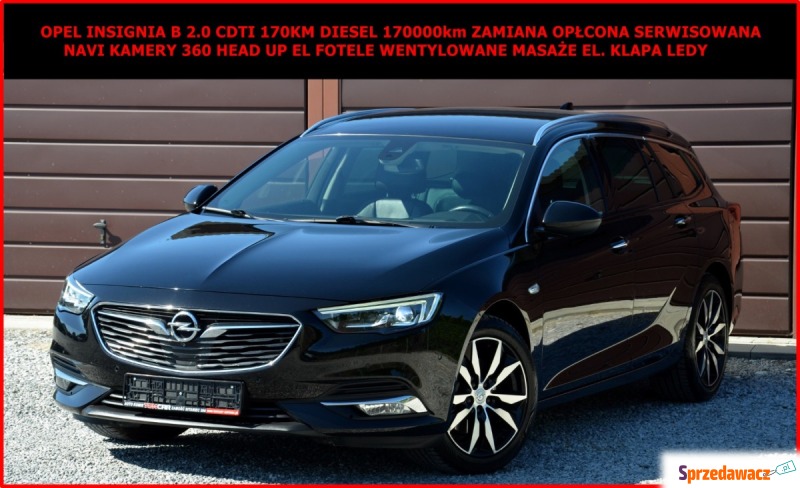 Opel Insignia B 2.0 CDTi 170KM Pełna Opcja Ledy... - Samochody osobowe - Zamość